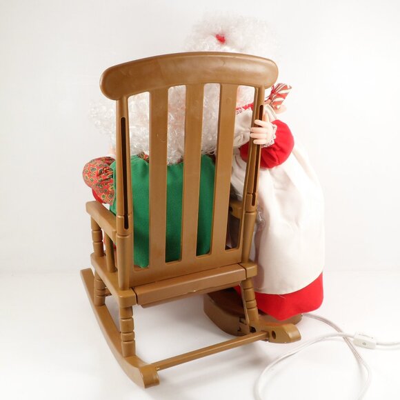 Vintage 90s Animatronic Musical Santa Mrs Claus Kiss Christmas Love Animated Big - Picture 8 of 17